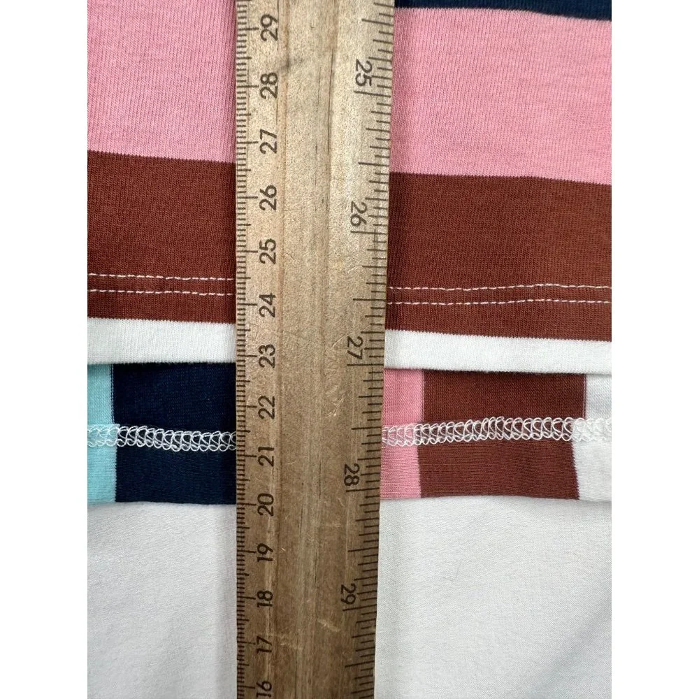 Matilda Jane Striped Tank Bow Back Detail Shirt sz Lg‎ Multicolor_8